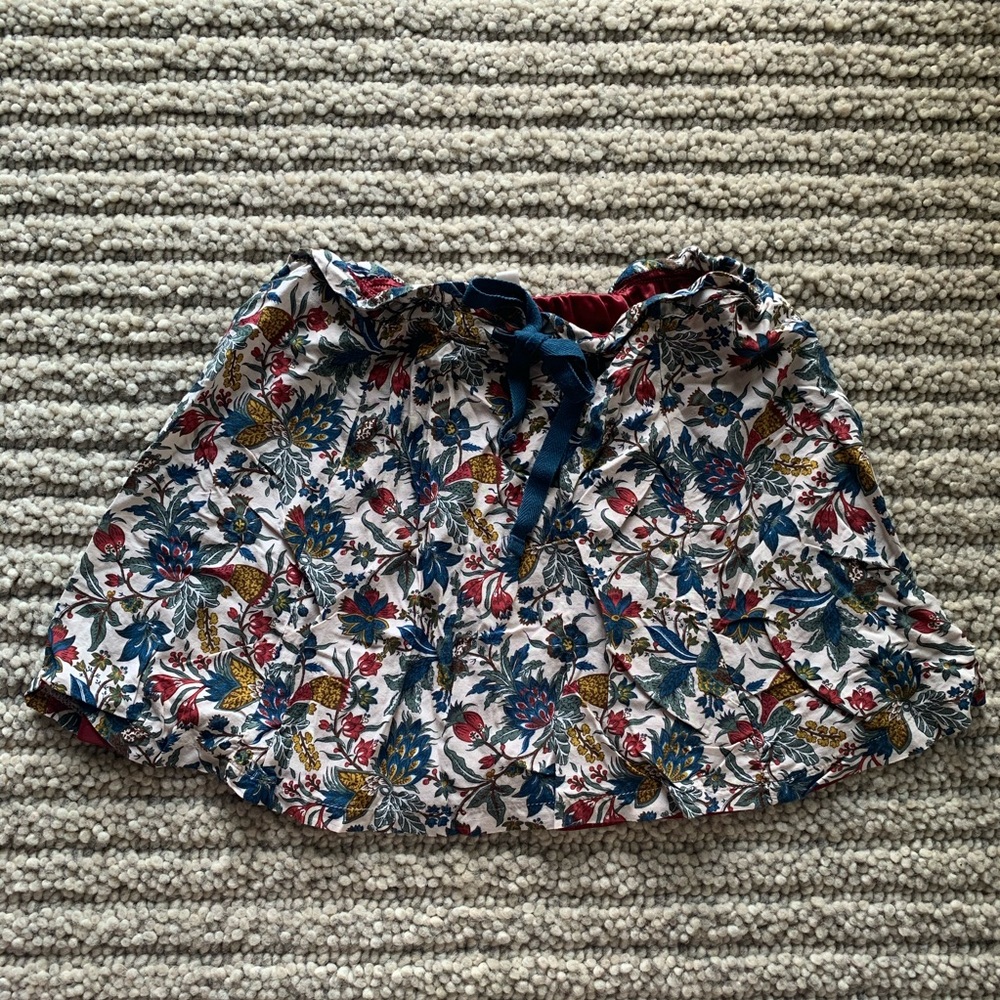 Floral Short Flare Skirt